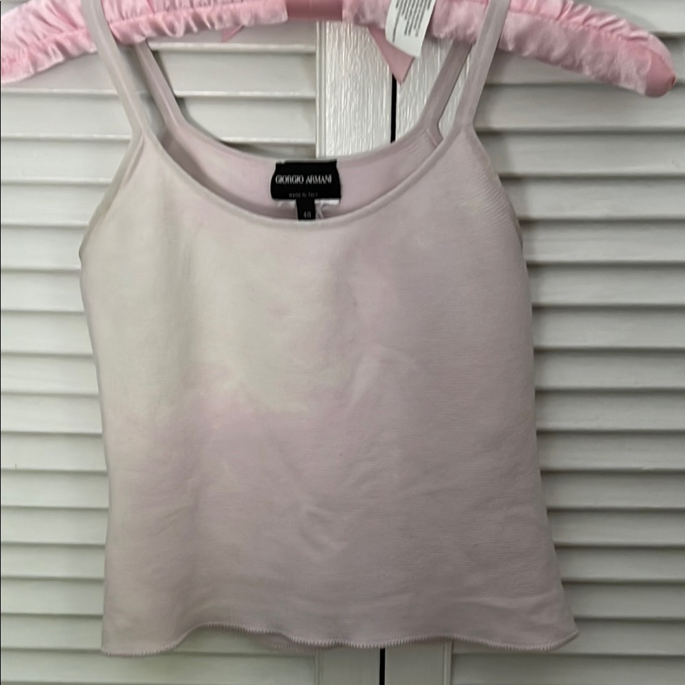 Giorgio Armani Women's Light Pink Camisole/Color Tide